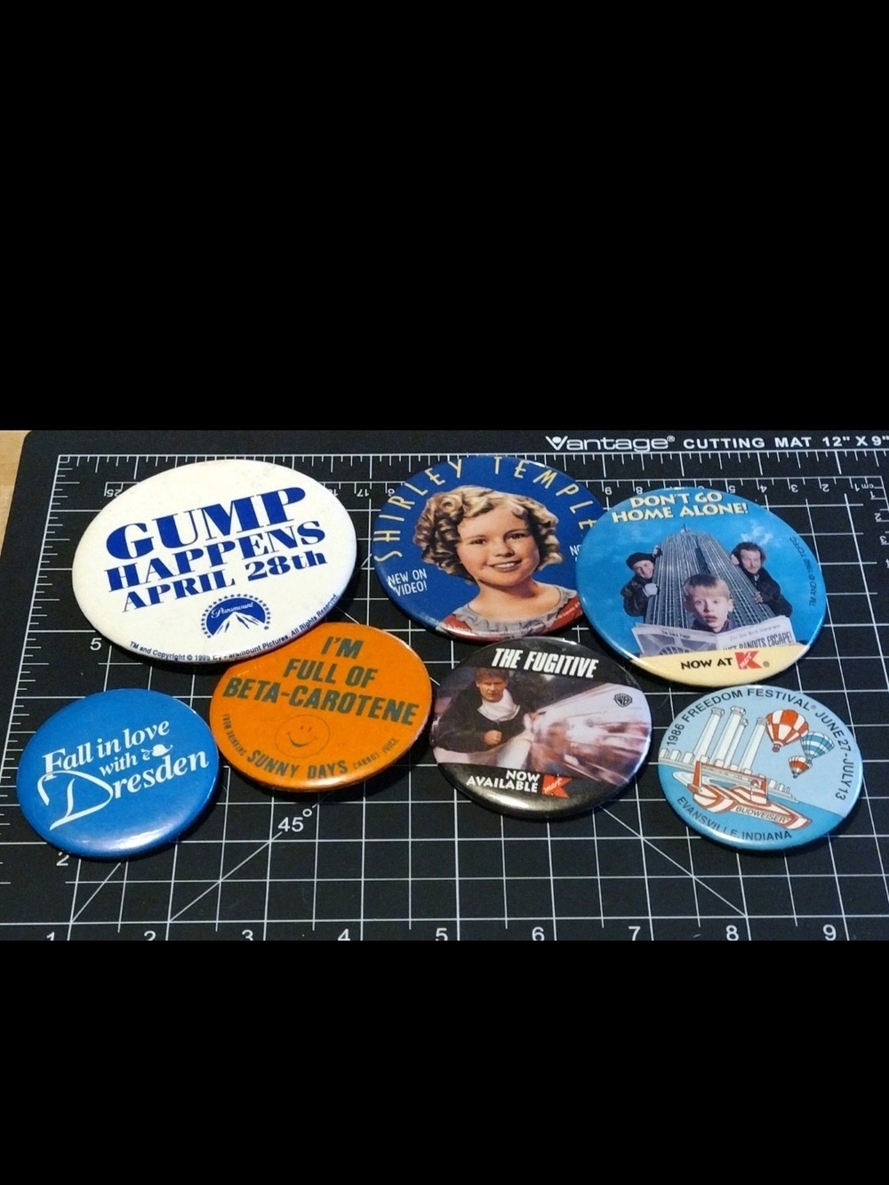 Vintage 90s Pop Culture Pinback Button Lot Movies Kmart Memorabilia Home Alone